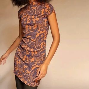 Urban Outfitters Paisley Mockneck Dress